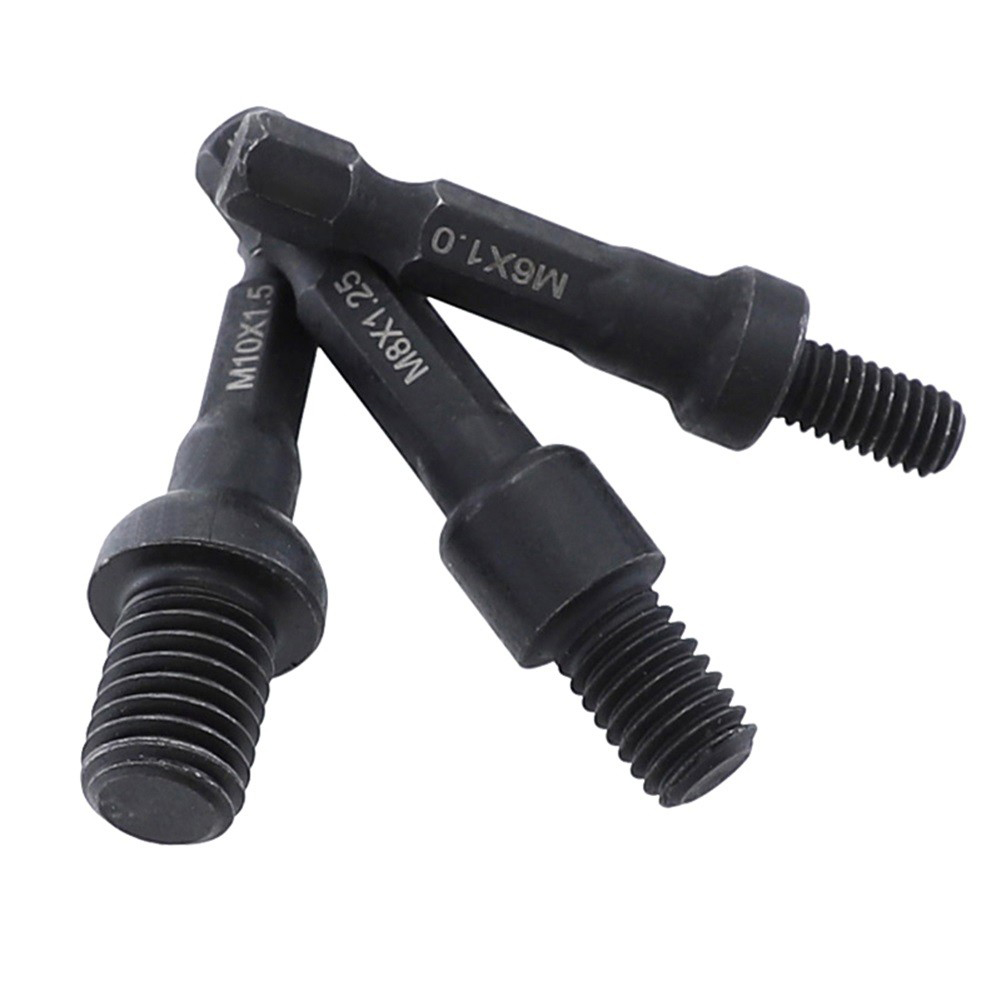 Einhell Power X Tools - 3Pcs Socket Adapter M6/M8/M10 Cr-Mo Self-Tapping