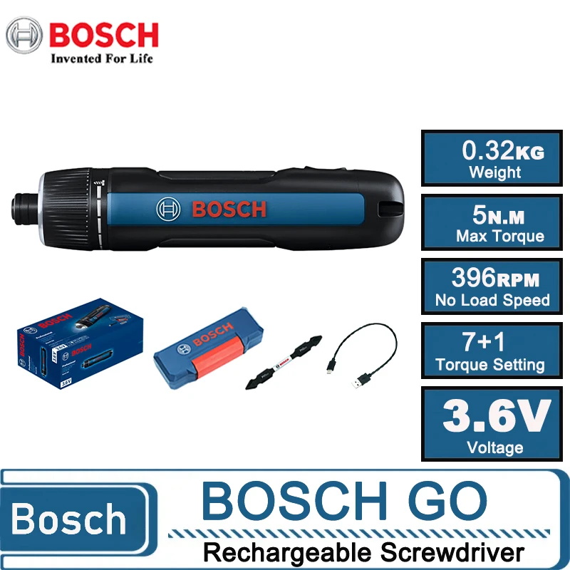 Power Tools For Home - Bosch GO 3 Cordless Electric Screwdriver,