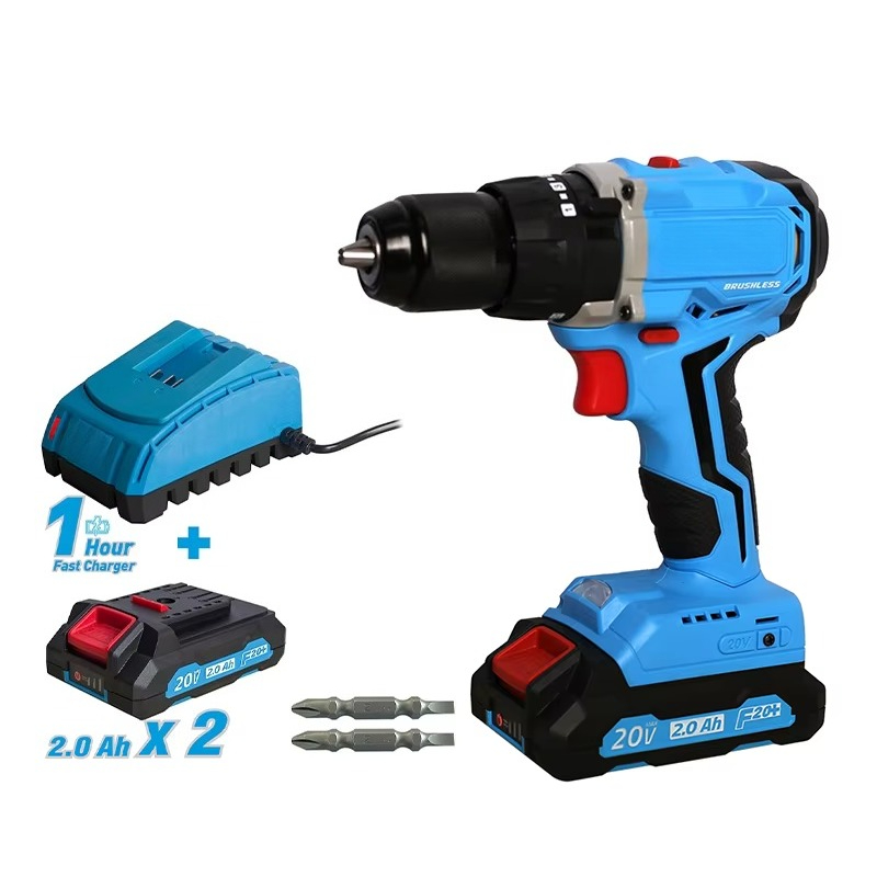 Power Tools Impact - 20v Cordless Brushless Drill Power Tool