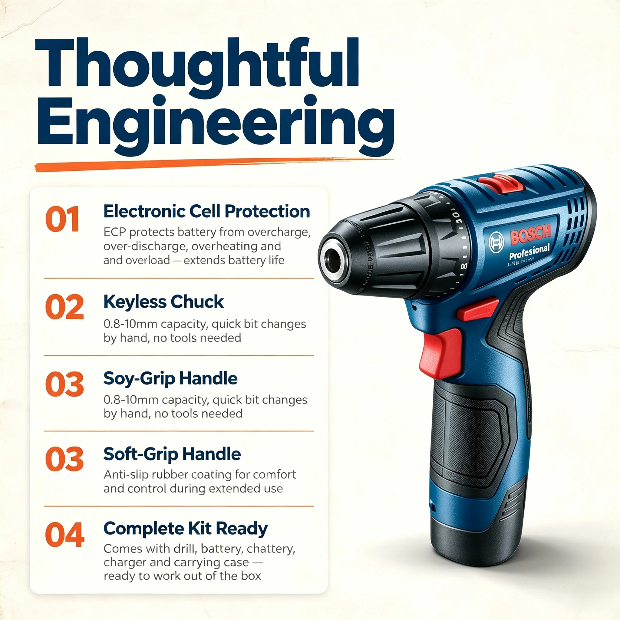 Bosch Professional GSR120-LI 1 - Power Tools For Home ulasan dan harga
