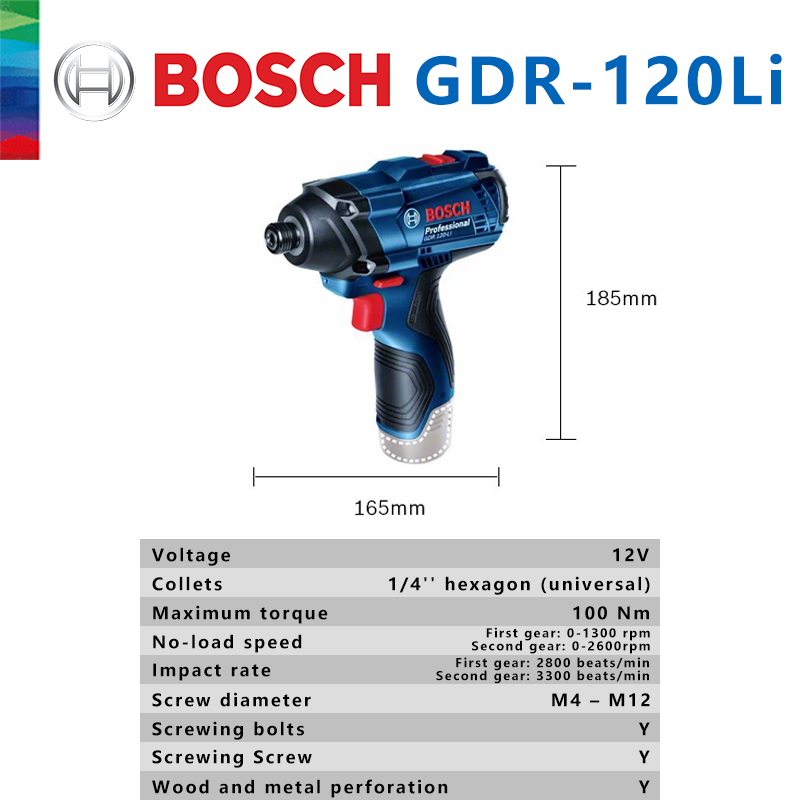 Bosch Original GDR 120-LI Rech - Power Tools Impact ulasan dan harga