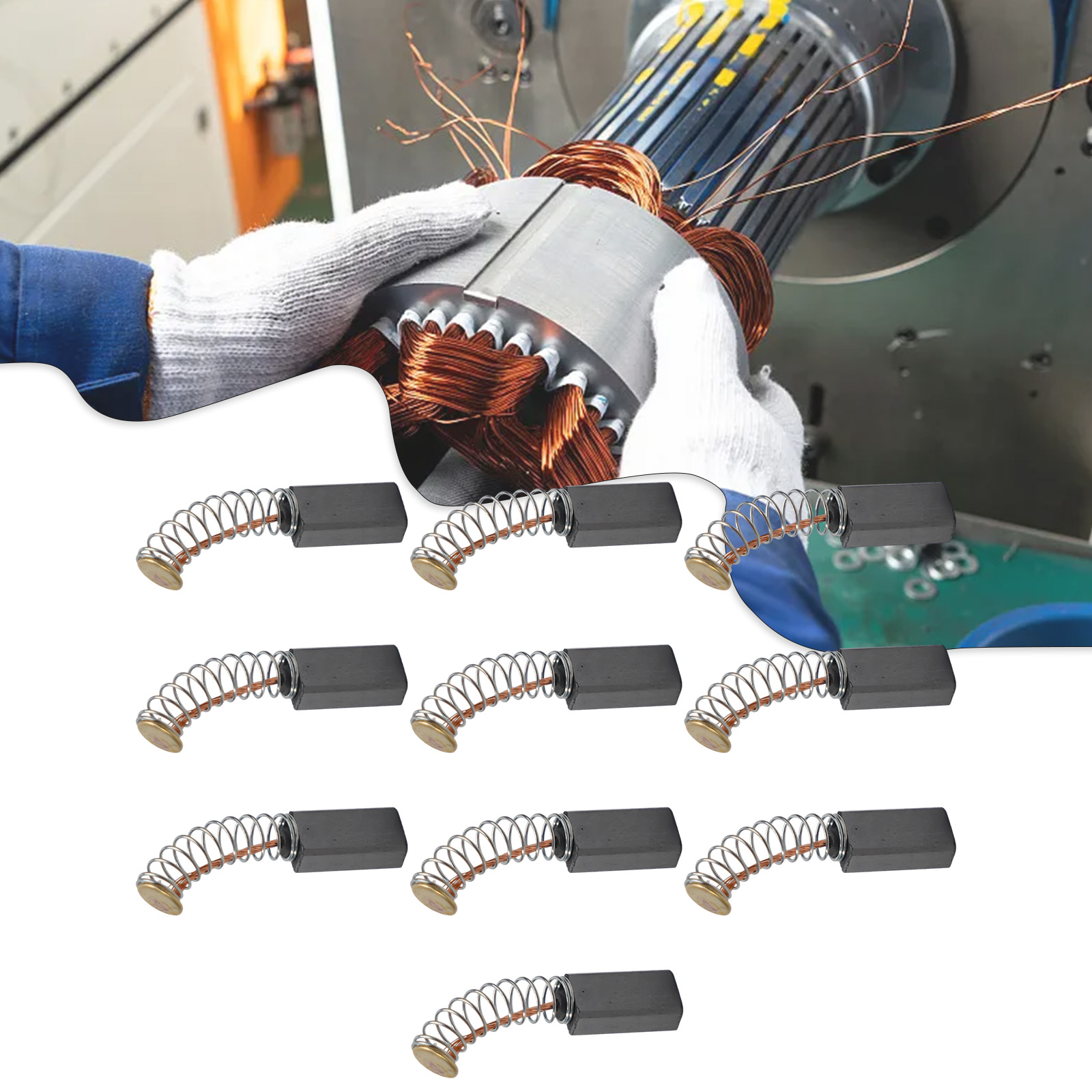 10-Pack Carbon Brushes 12mm x  - Power X Tools And Machinery ulasan dan harga