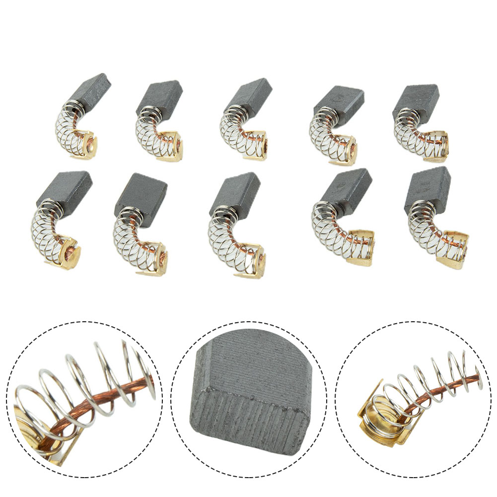 10pcs Carbon Brushes 6 mm x 10 - Power X Tools And Machinery ulasan dan harga