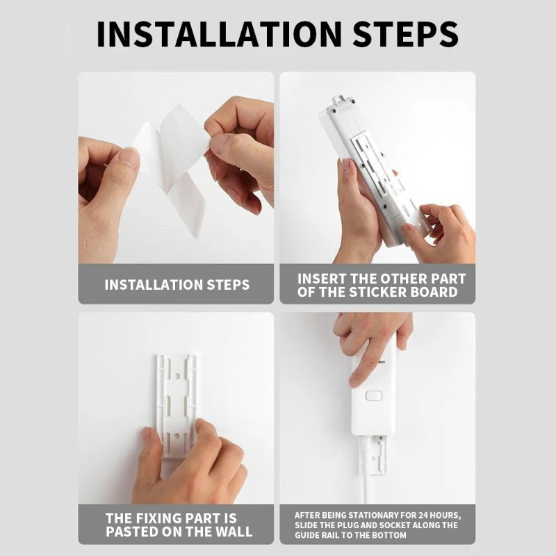 Self-Adhesive Power Socket Str - Power Tools For Home ulasan dan harga