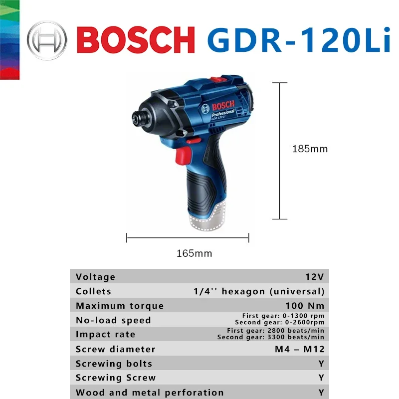 Bosch Original GDR 120-LI Rech - Power Tools Impact ulasan dan harga