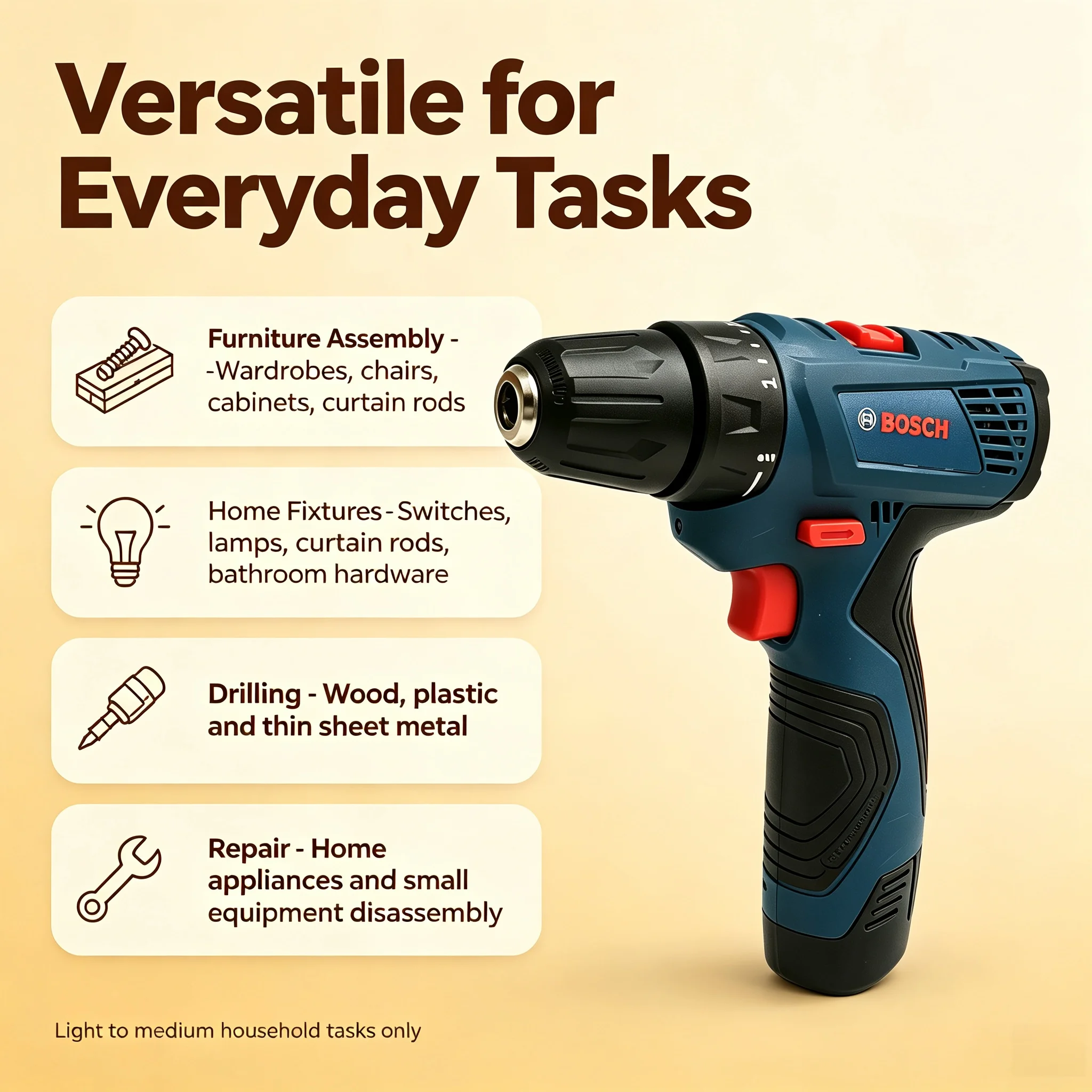 Bosch GSR120 Multi-Function Ha - Power Tools For Home ulasan dan harga