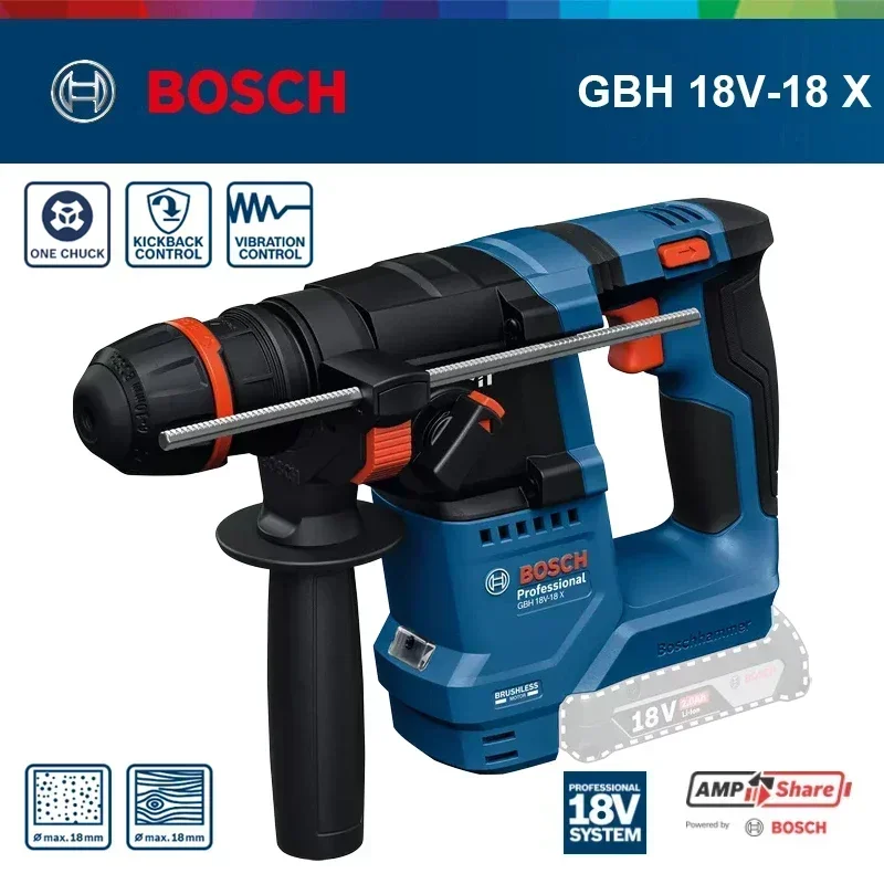 Bosch GBH 18V-18X Cordless Rot - Power Tools Impact ulasan dan harga